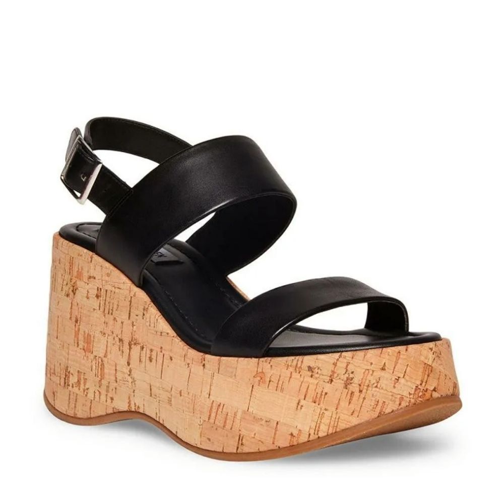 BRAND NEW WILD DIVA LOUNGS DOUBLE STRAP WEDGE SANDAL